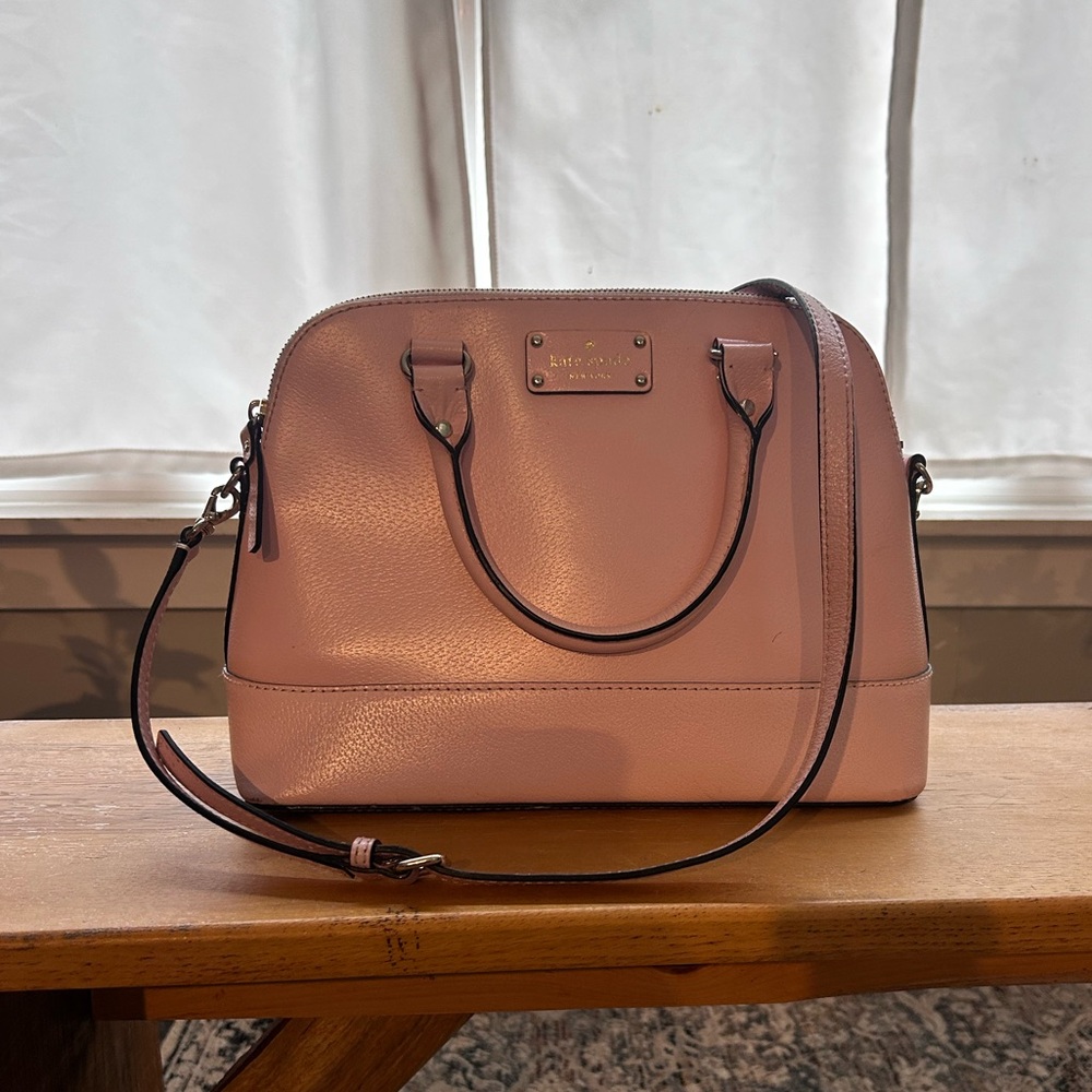 Kate Spade Pink Crossbody Bag with Adjustable Strap